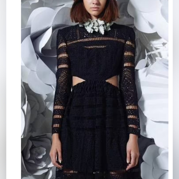 ASILIO, EXCELLENT black midi dress by SZ 6 - Picture 3 of 14